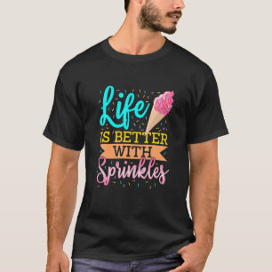 菓子を振りかけると命が伸びる Tシャツ