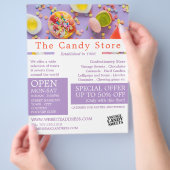 菓子カラフル用品の広告 チラシ (手)