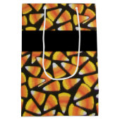 菓子コーンのトリックまたは治療抱き枕 ミディアムペーパーバッグ (裏面)