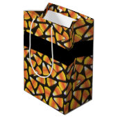 菓子コーンのトリックまたは治療抱き枕 ミディアムペーパーバッグ (裏面アングル)