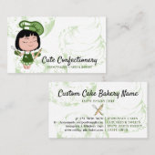 菓子ベイカーグリーンガール 名刺 (正面/裏面)