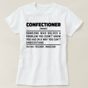 菓子名詞ベーキング恋人ベーカリー皮肉 Tシャツ