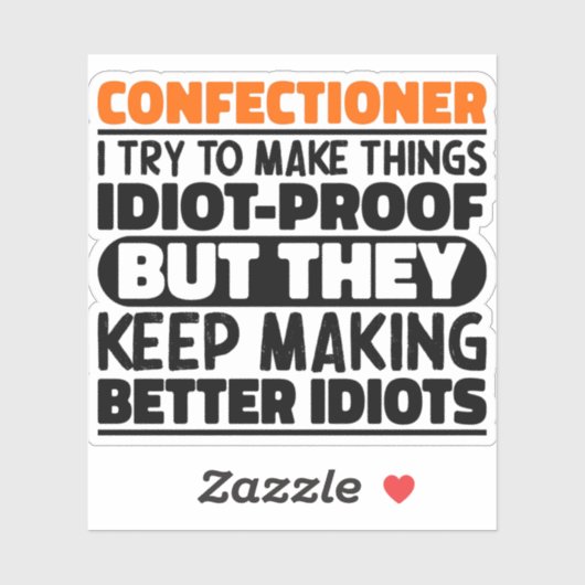 菓子屋さんモノづくりとかおもしろい諺 シール (シート)