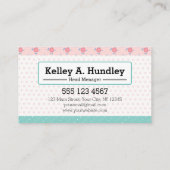 菓子屋/ケーキ屋/お菓子 名刺 (裏面)