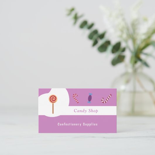 菓子屋 名刺 (スタンド正面)