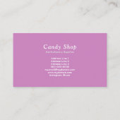 菓子屋 名刺 (裏面)