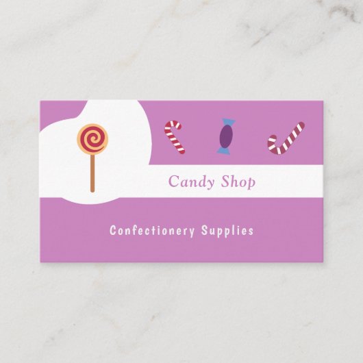 菓子屋 名刺 (正面)