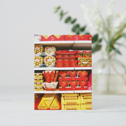 菓子店の棚 ポストカード (スタンド正面)