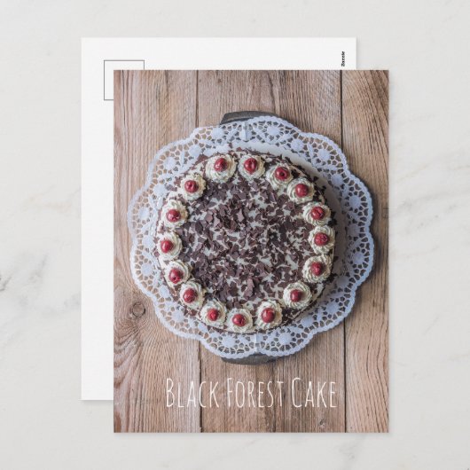 菓子用ブラックフォレストケーキ門 シーズンポストカード (正面/裏面)