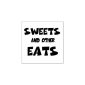 菓子等食べ ラバースタンプ (インプリント)