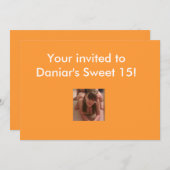 菓子15-16の招待状 招待状 (正面/裏面)