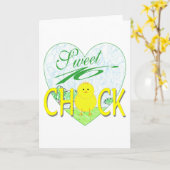 菓子16のひよこ カード (黄色い花)