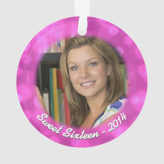 菓子16のクリスマスの休日の写真のオーナメント オーナメント (裏面)