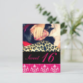 菓子16のパーティの招待状 招待状 (スタンド正面)