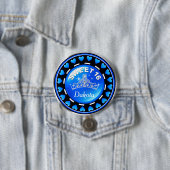 菓子16のプリンセスのティアラ愛ハート|の青 缶バッジ (インサイチュ)