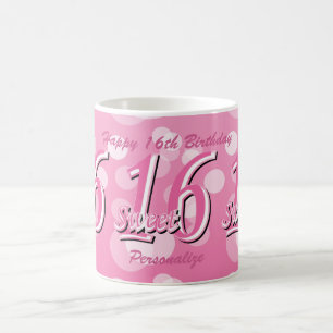 菓子16のワードの芸術 の第16誕生日 コーヒーマグカップ