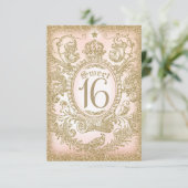 菓子16の昔々プリンセスRSVP無し 出欠カード (スタンド正面)