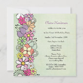 菓子16の第16誕生会のカスタムの招待状 招待状 (裏面)