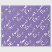 菓子16の紫色 ラッピングペーパー (フラット)