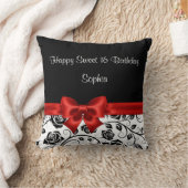 菓子16の誕生日の枕モノグラム クッション (ブランケット)