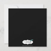 菓子16の誕生日の謝肉祭のパーティー 招待状 (裏面)