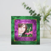 菓子16の誕生日の謝肉祭のパーティー 招待状 (スタンド正面)