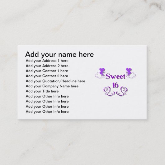 菓子16 名刺 (正面)