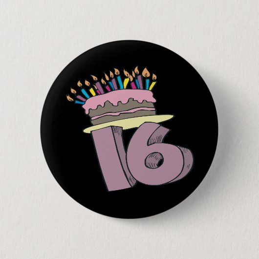 菓子16 缶バッジ (正面)