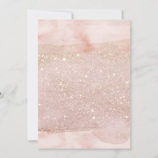 菓子16 16の水彩画の赤面の招待状 招待状 (裏面)