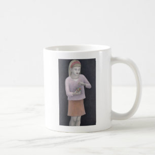 菓子2007年を持つ若い女の子 コーヒーマグカップ