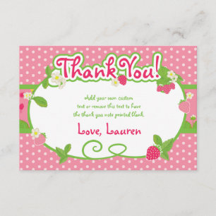 菓子、いちごのサンキューカード サンキューカード