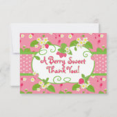 菓子、いちごのサンキューカード サンキューカード (裏面)