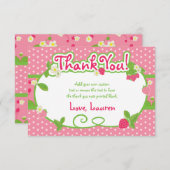 菓子、いちごのサンキューカード サンキューカード (正面/裏面)