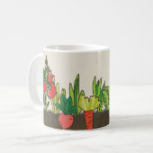 菜園の土の地球は台所装飾を層にします コーヒーマグカップ (正面左)