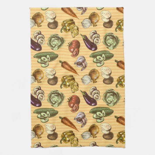 菜園 キッチンタオル (縦)