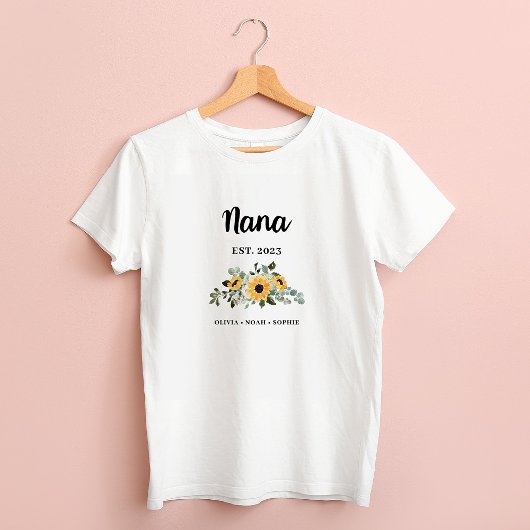 菜奈 |かわいらしひま素朴わ花 Tシャツ