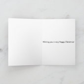 菜食主義のクリスマスカード シーズンカード (内部)