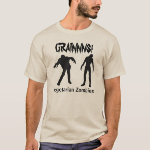菜食主義のゾンビのワイシャツ Tシャツ