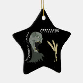 菜食主義のゾンビはGraaaainsがほしいと思います! セラミックオーナメント (右)