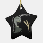 菜食主義のゾンビはGraaaainsがほしいと思います! セラミックオーナメント (左)