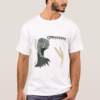 菜食主義のゾンビはGraaaainsがほしいと思います! Tシャツ