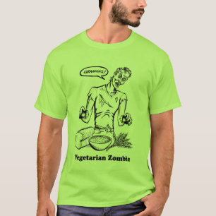 菜食主義のゾンビ Tシャツ