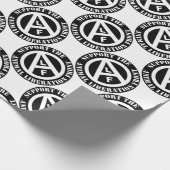 菜食主義のビーガンサポート動物解放戦線 ラッピングペーパー (角)