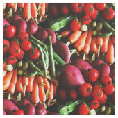 菜食主義の庭の野菜の写真 ファブリック (クローズアップ)