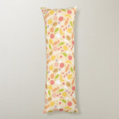 菜食主義の料理パターン背景 ボディピロー (裏面 (縦))