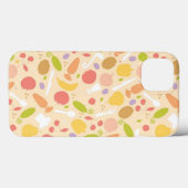 菜食主義の料理パターン背景 Case-Mate iPhoneケース (裏面 (横))