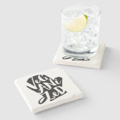 菜食化ビーガン ストーンコースター (横)