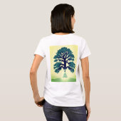菩提樹の下 – 瞑想的な悟りSp Tシャツ (裏面フル)