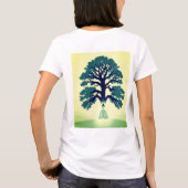 菩提樹の下 – 瞑想的な悟りSp Tシャツ (裏面)
