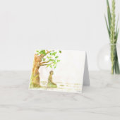 菩提樹の挨拶カード カード (正面)